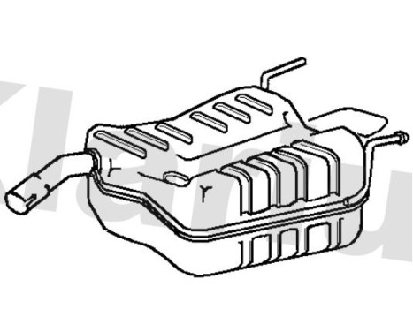 Exhaust backbox / end silencer
