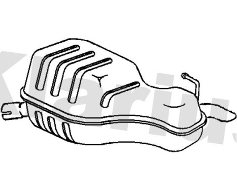 Exhaust backbox / end silencer