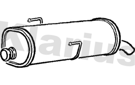 Exhaust backbox / end silencer