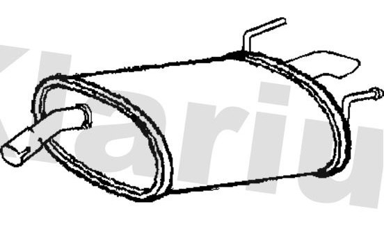 Exhaust backbox / end silencer