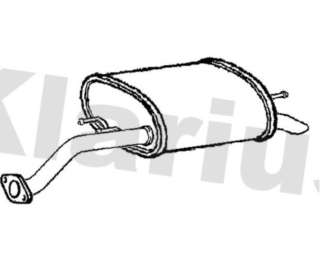 Exhaust backbox / end silencer