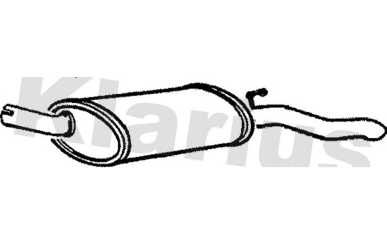 Exhaust backbox / end silencer