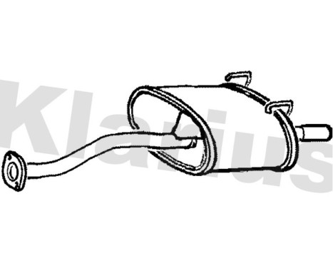 Exhaust backbox / end silencer