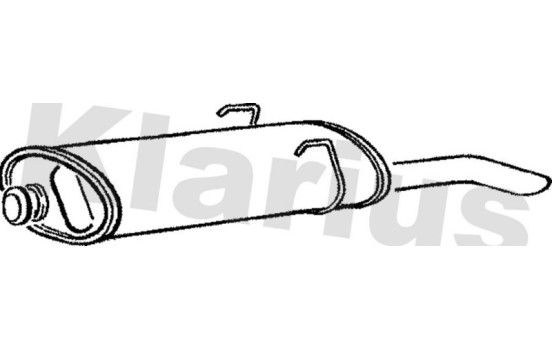 Exhaust backbox / end silencer