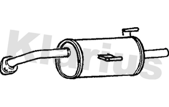 Exhaust backbox / end silencer