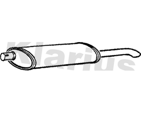 Exhaust backbox / end silencer