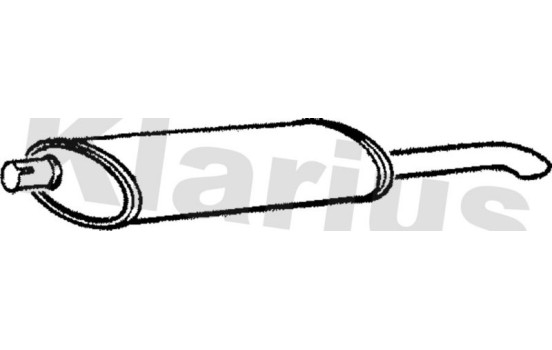 Exhaust backbox / end silencer