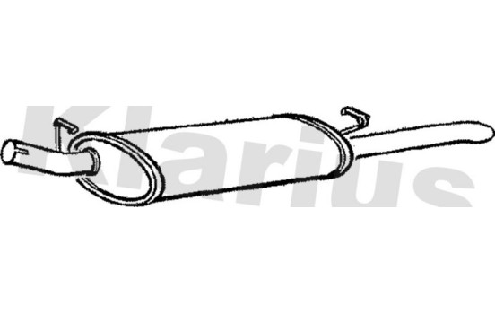 Exhaust backbox / end silencer