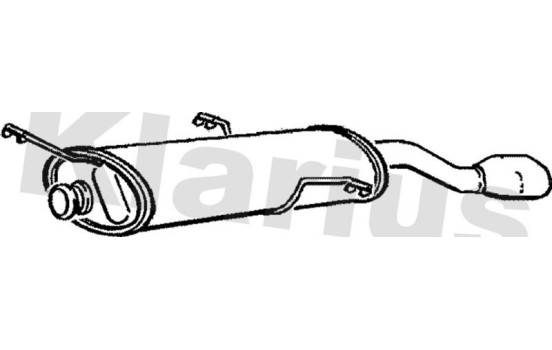 Exhaust backbox / end silencer