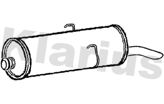 Exhaust backbox / end silencer