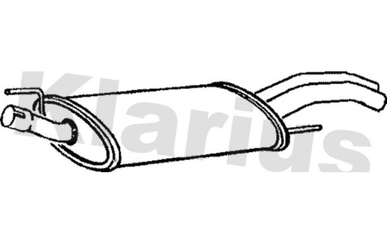 Exhaust backbox / end silencer