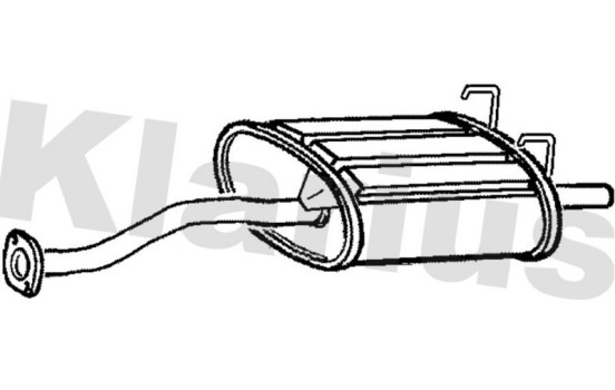 Exhaust backbox / end silencer