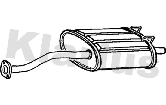 Exhaust backbox / end silencer