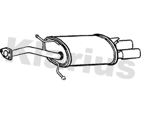 Exhaust backbox / end silencer
