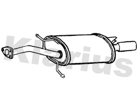 Exhaust backbox / end silencer