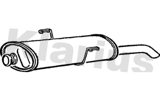 Exhaust backbox / end silencer