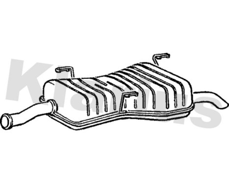 Exhaust backbox / end silencer