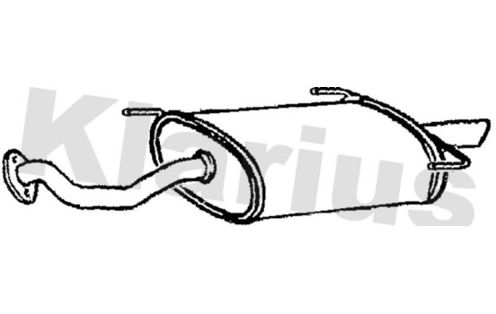 Exhaust backbox / end silencer