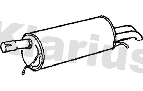 Exhaust backbox / end silencer