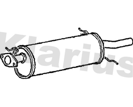 Exhaust backbox / end silencer