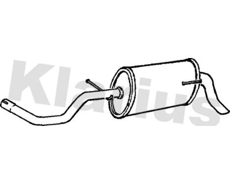 Exhaust backbox / end silencer
