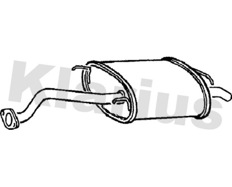 Exhaust backbox / end silencer