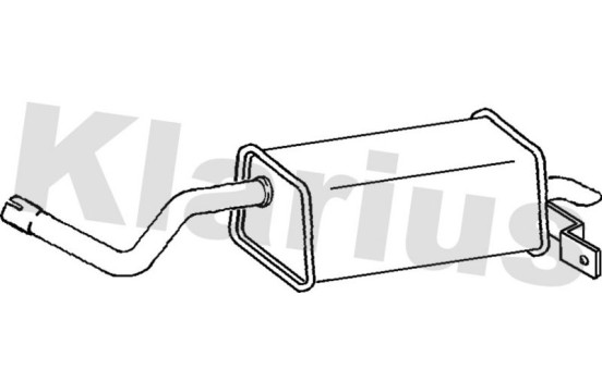 Exhaust backbox / end silencer
