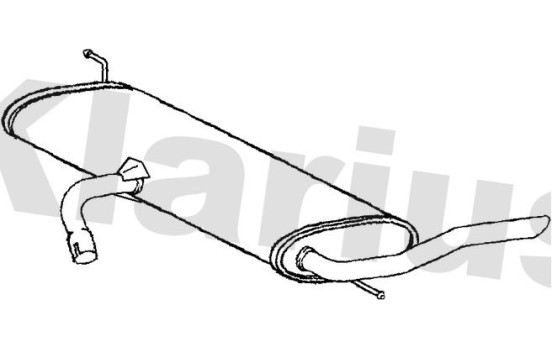 Exhaust backbox / end silencer