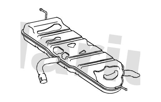 Exhaust backbox / end silencer