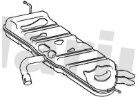 Exhaust backbox / end silencer