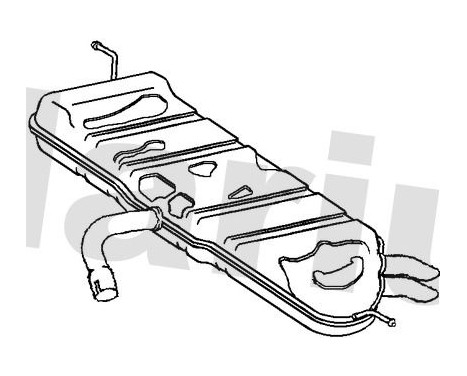 Exhaust backbox / end silencer