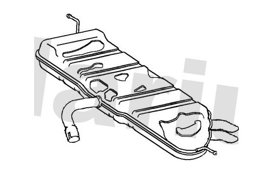 Exhaust backbox / end silencer
