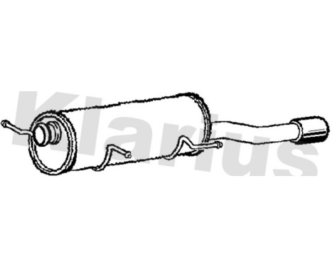 Exhaust backbox / end silencer