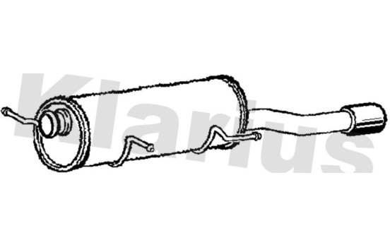 Exhaust backbox / end silencer