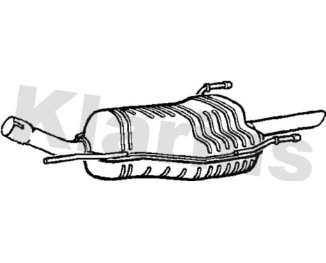Exhaust backbox / end silencer