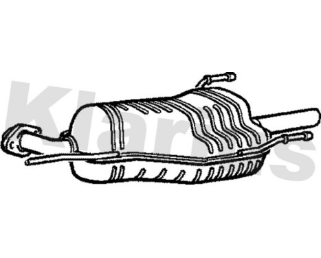 Exhaust backbox / end silencer