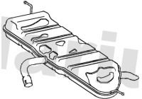 Exhaust backbox / end silencer