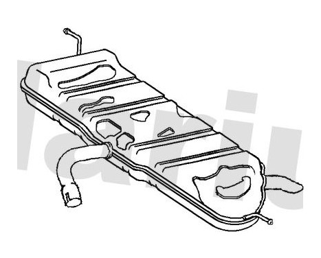 Exhaust backbox / end silencer
