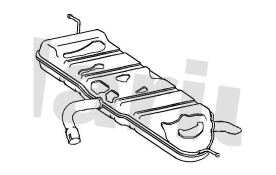 Exhaust backbox / end silencer