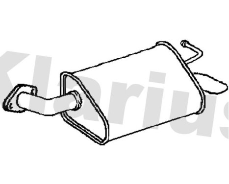 Exhaust backbox / end silencer