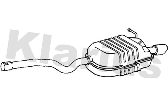 Exhaust backbox / end silencer