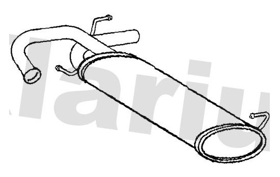 Exhaust backbox / end silencer