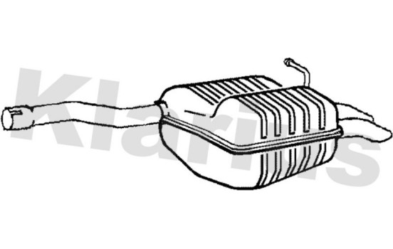 Exhaust backbox / end silencer