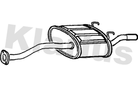 Exhaust backbox / end silencer