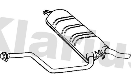 Exhaust backbox / end silencer