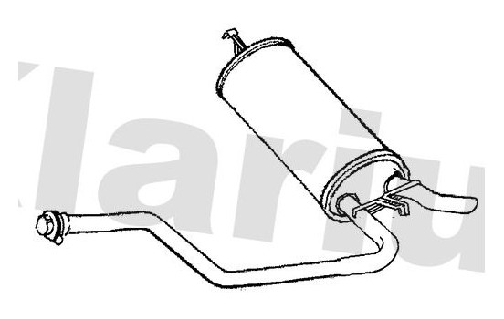 Exhaust backbox / end silencer