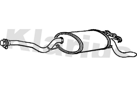 Exhaust backbox / end silencer