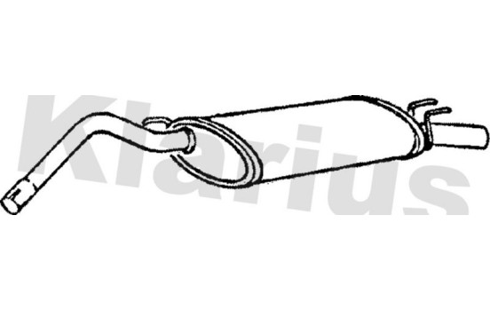 Exhaust backbox / end silencer