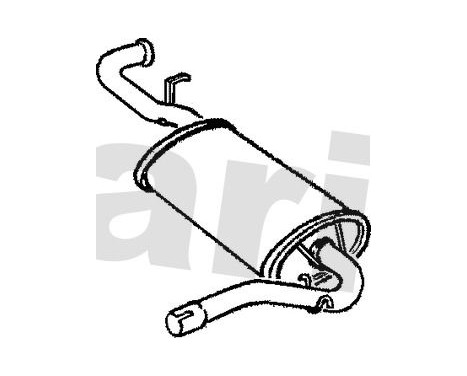Exhaust backbox / end silencer