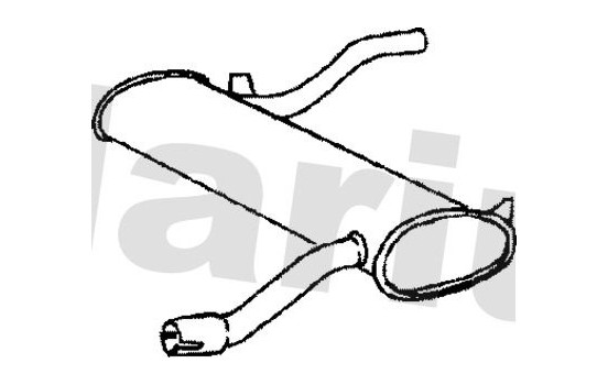 Exhaust backbox / end silencer